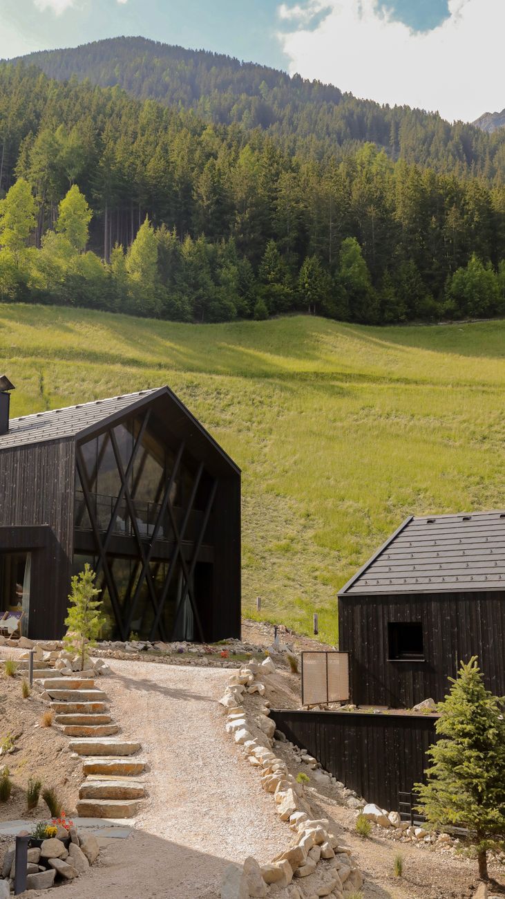 Tranquil luxury alpine landscape